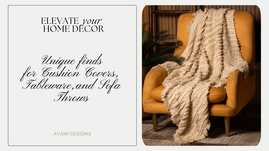 Elevate Your Home Decor: Unique Finds for Cushion Covers, Tableware, and Sofa Throws