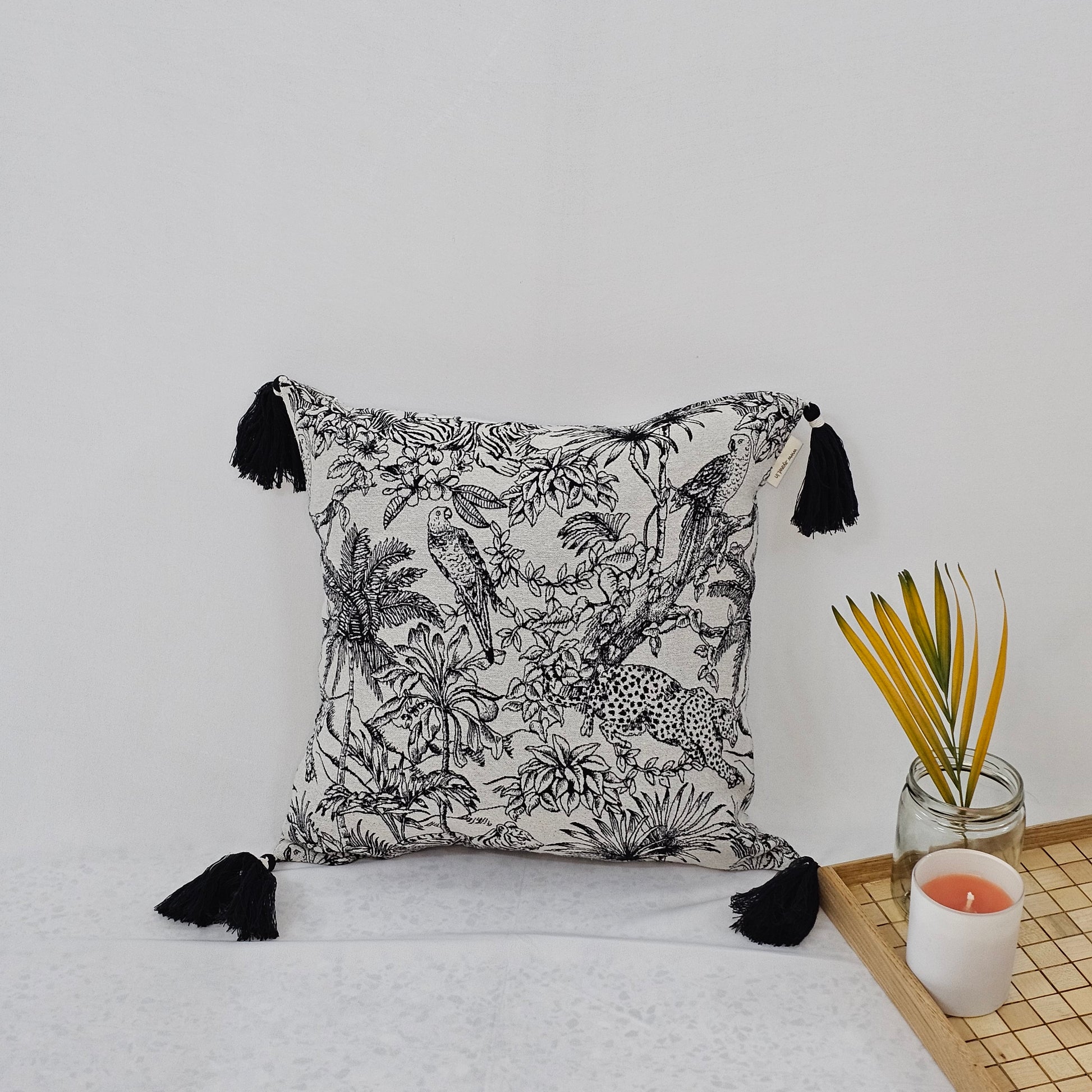 Monochrome Jungle Cushion Cover online