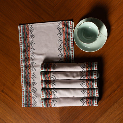 Bohemian Dreamscapes Double Sided Table Mat ( Set of 6 )