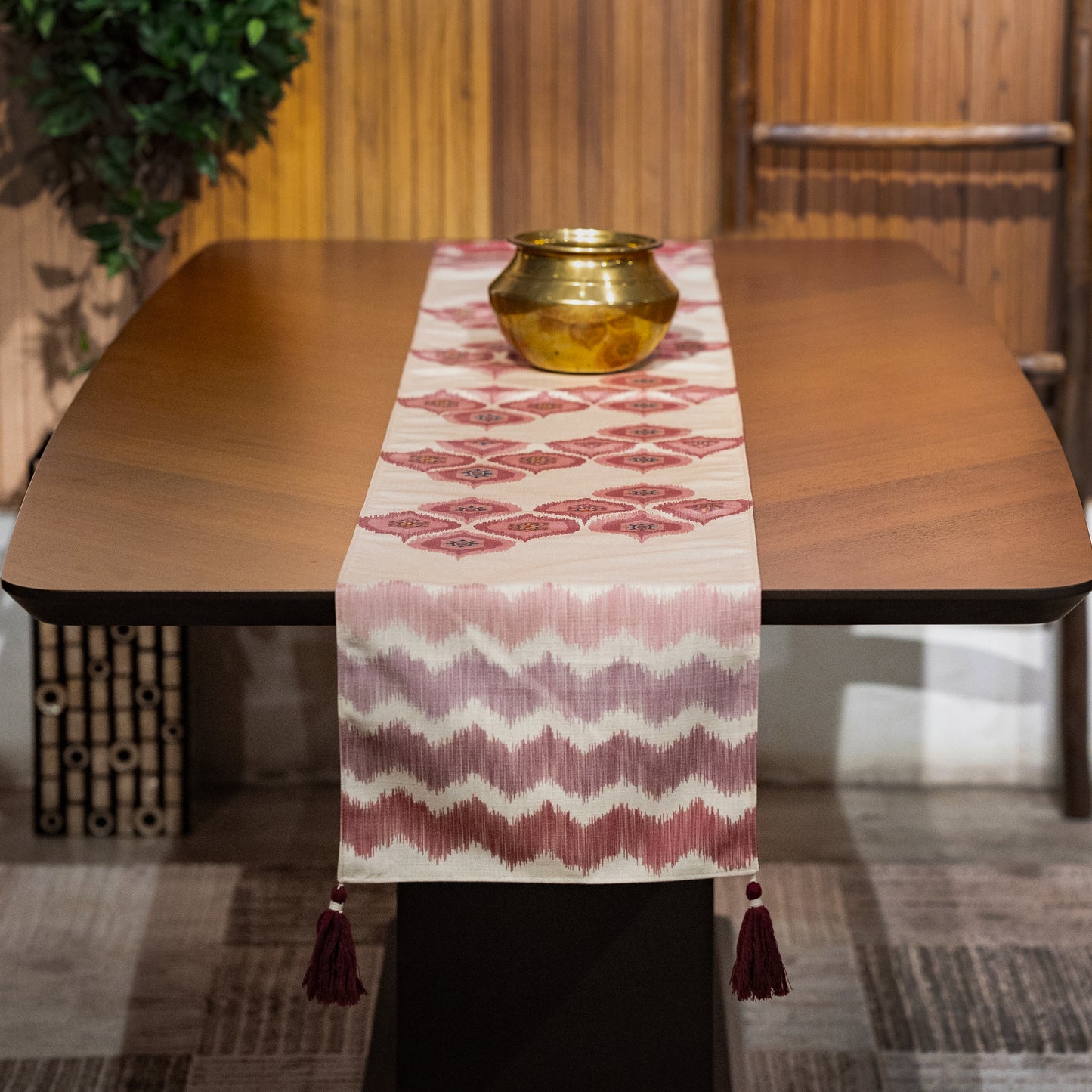 Roseate Ripple Double Sided Table Runner