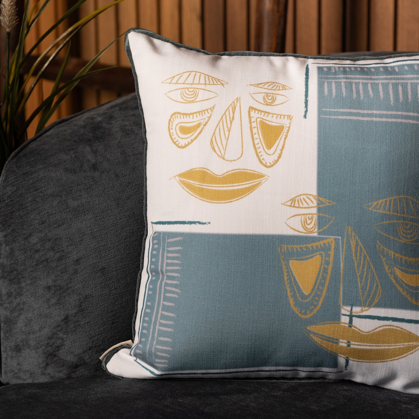Visage Cushion Cover