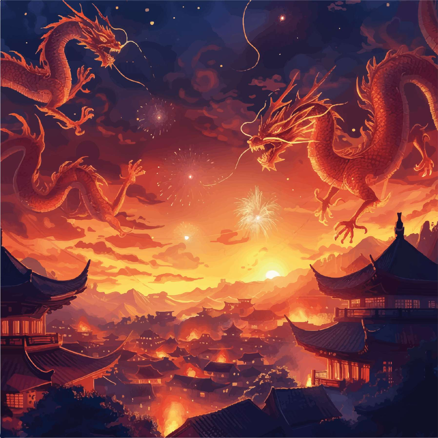 Fiery Skies