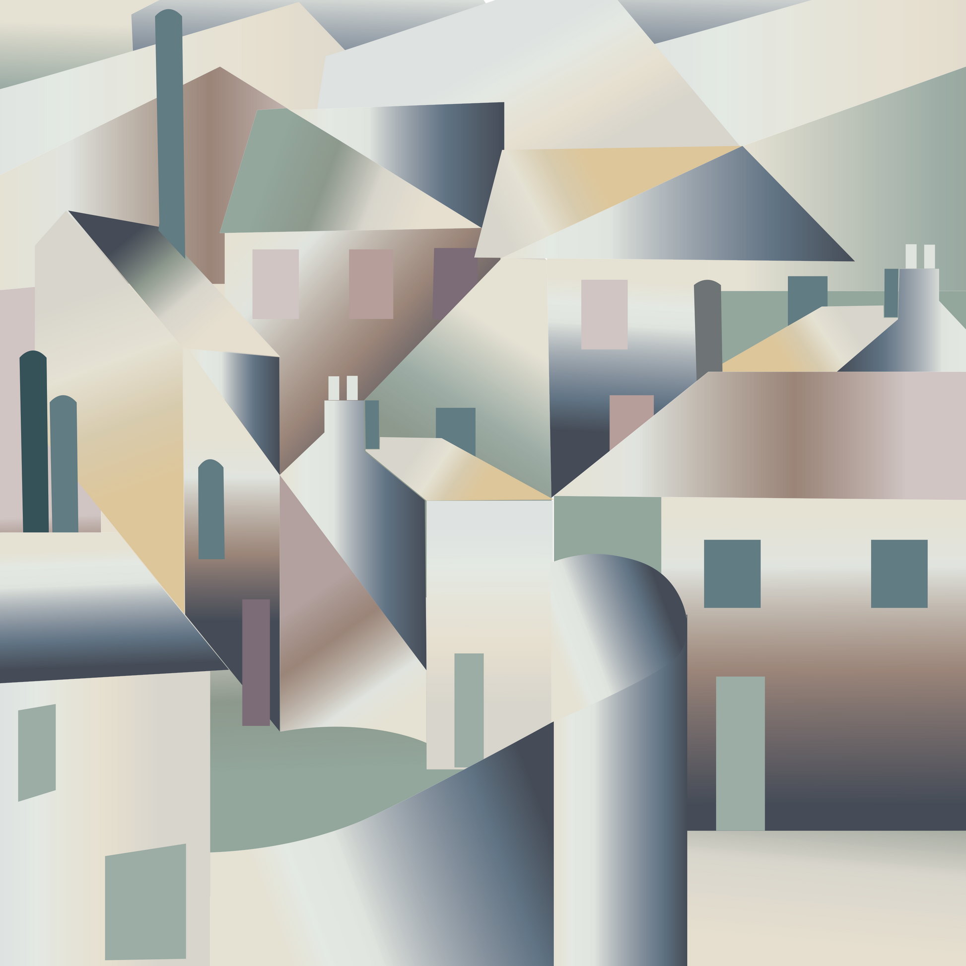 Cubist Harmony Wall Wallpaper| Ayawi – Ayawi Designs